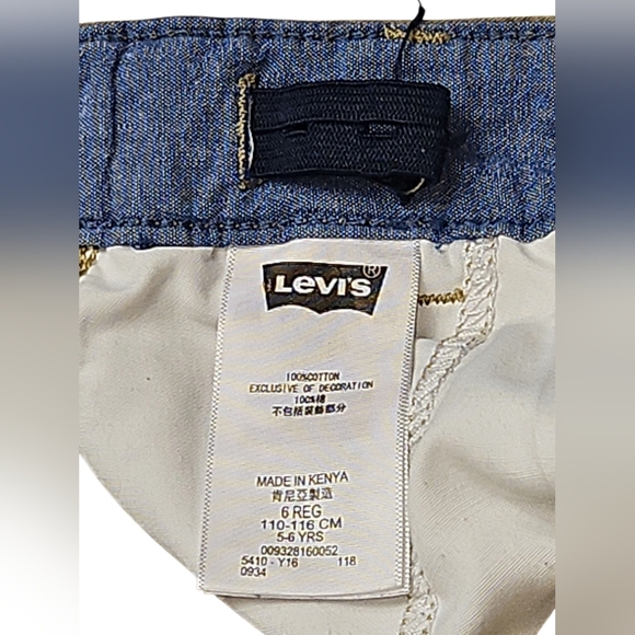 Levi's Boys Khaki Cargo Pants Size 6 Adjustable Waist - Picture 4 of 4